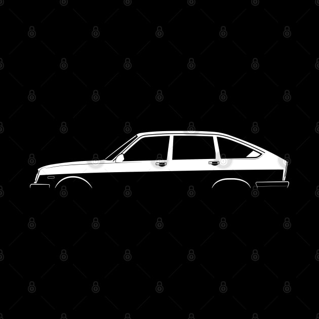 Lancia Beta Berlina Silhouette by Car-Silhouettes