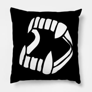 Plastic Fangs (white) Pillow