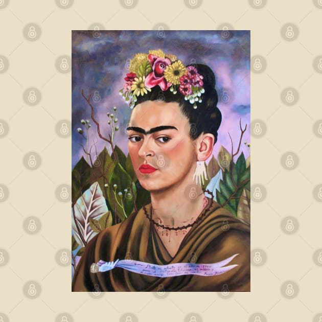 Self Portrait Dedicated to Dr Eloesser by Frida Kahlo by FridaBubble