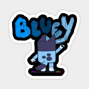 Bluey is drawing Magnet