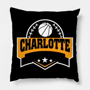Personalized Basketball Charlotte Proud Name Vintage Beautiful Pillow