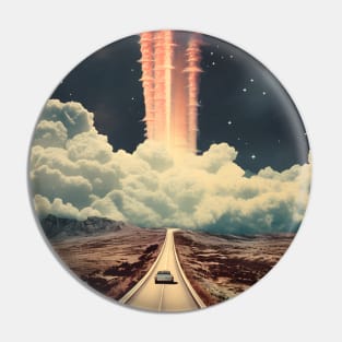 Travel Alone to the Future Pin