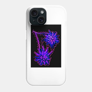 Surreal Spiky Black light Cherries Phone Case