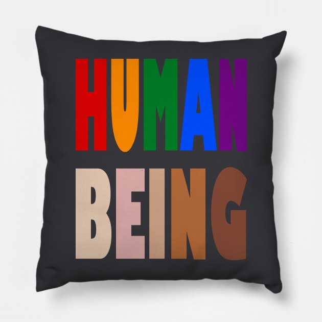 Human Being Pride Pillow by TeeMax