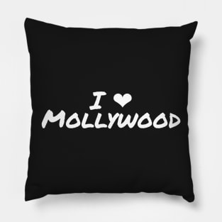 I Love Mollywood Malayalam Indian Movies Heart Pillow