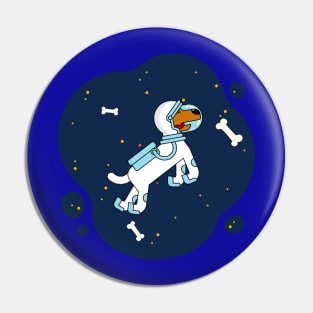 Dog in space Pin