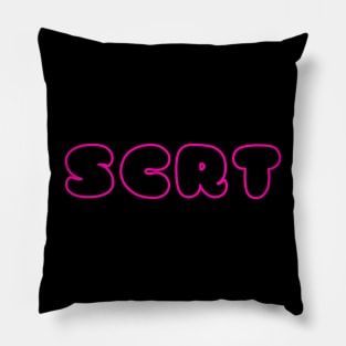 scrt only line logo Pillow