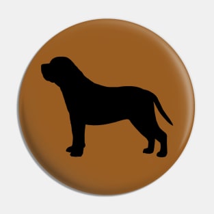 Mastiff Silhouette Pin