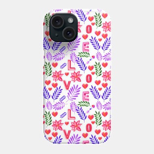 Floral Heart of Flowers Valentines Day valentines day masks Phone Case