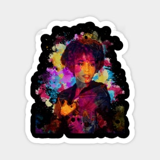 Whitney Houston ~ Watercolor Illustration Magnet