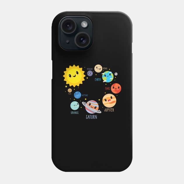 Kid's Solar System ' Science Planet Phone Case by ourwackyhome