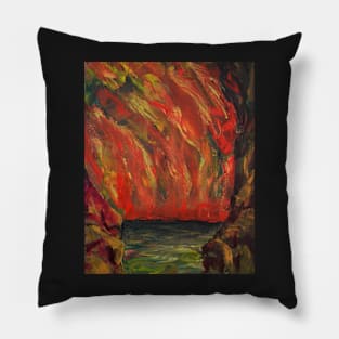 Oil Painting - Ascension from Hell 2017 8"x10" Pillow