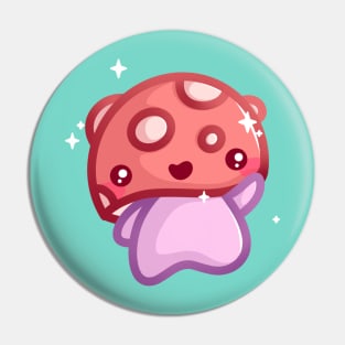 Super Cute Mushroom - Kawaii Mushroom Pin