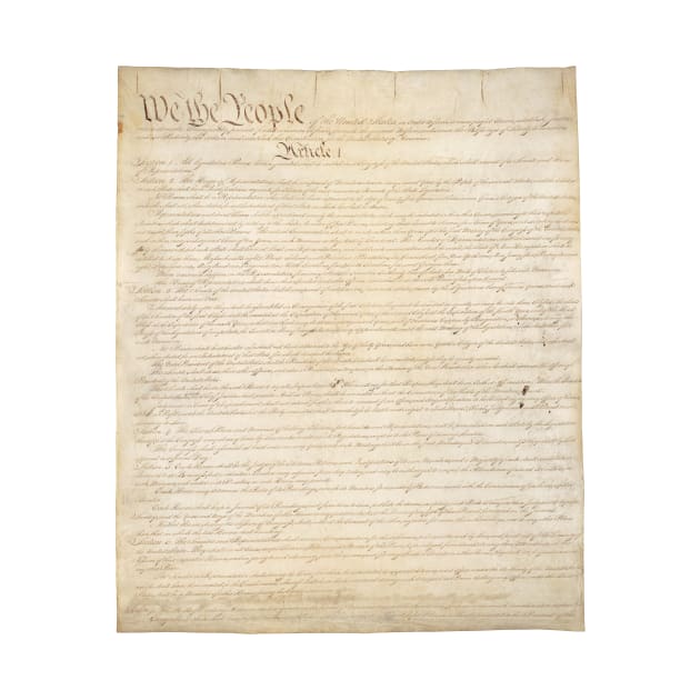 We The People, Page One of the Constitution of the United States by MasterpieceCafe