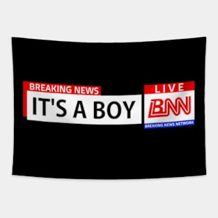 Breaking News Network, Its A Boy, Gender Reveal Tapestry