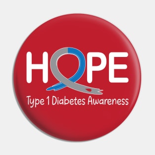 Hope Type 1 Diabetes Awareness Pin