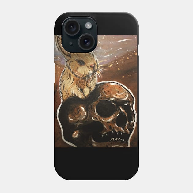 Skull Bunny Phone Case by Cisco's Art