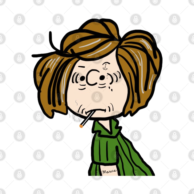 Hard Living Peppermint Patty by Drawing Daily USA