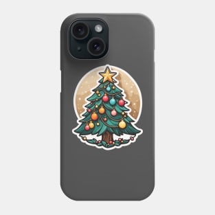 Christmas Tree Drawing Phone Case