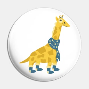 Christmas Giraffe Pin