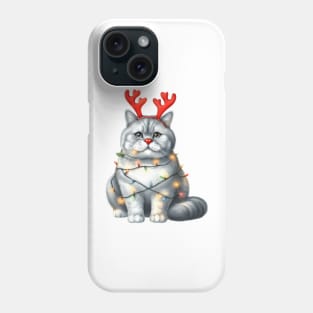 Christmas Red Nose Chartreux Cat Phone Case