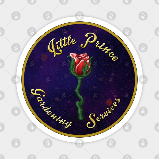 The Little Prince Gardening Services Magnet by drawnexplore