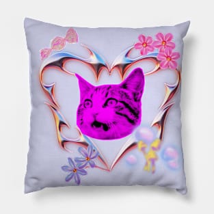 Valentine Cat  - Ugly Shirt Collection Pillow