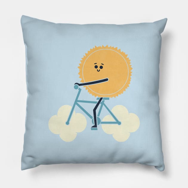 Ride And Shine Pillow by HandsOffMyDinosaur