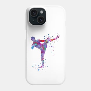 Man muay thai boxing Phone Case