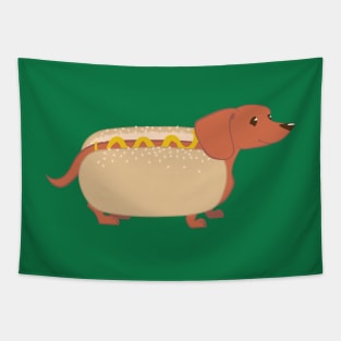 Hotdog Dog Tapestry