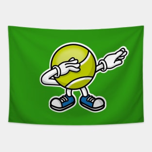 Dab dabbing tennis ball Tapestry