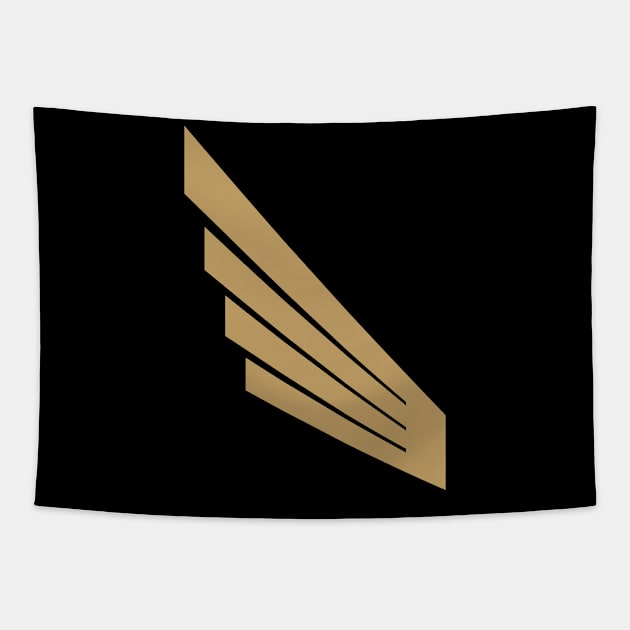 LAFC Gold Wing Tapestry by Neverworldian