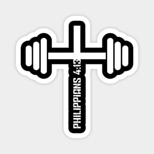 Christian Fitness Philippians 4 13 Bible Verse Magnet