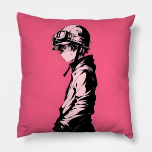 Pink Anime Boy Pillow