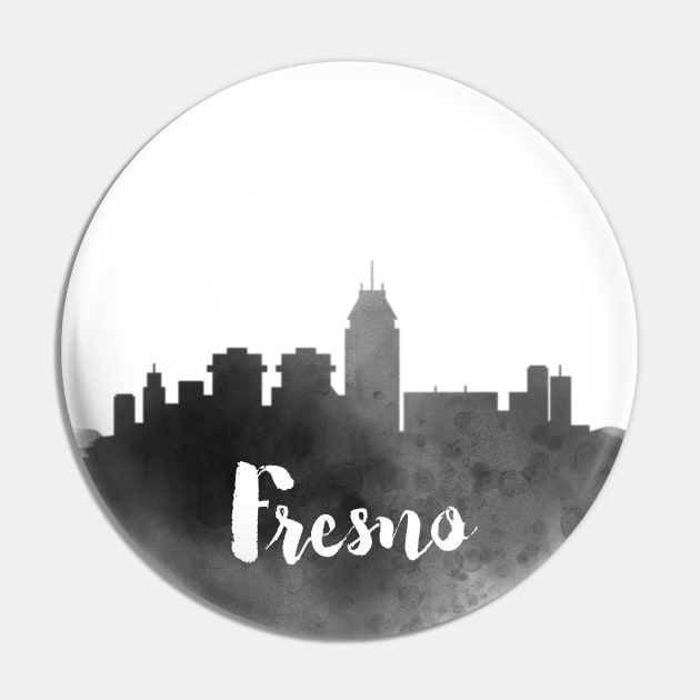 Fresno watercolor Pin by kursatunsal