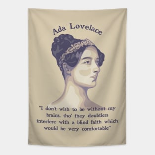 Ada Lovelace Portrait and Quote Tapestry