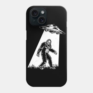 Bigfoot UFO Abduction Vintage Bigfoot Believer Phone Case