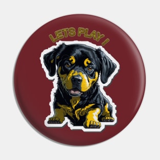 CUTE PUPPY LETS PLAY Pin