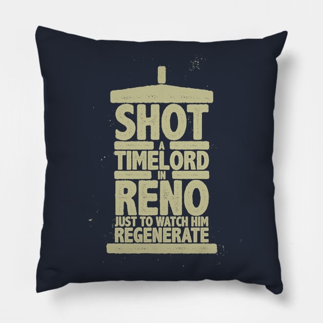 Judoon Prison Blues Pillow by ikado