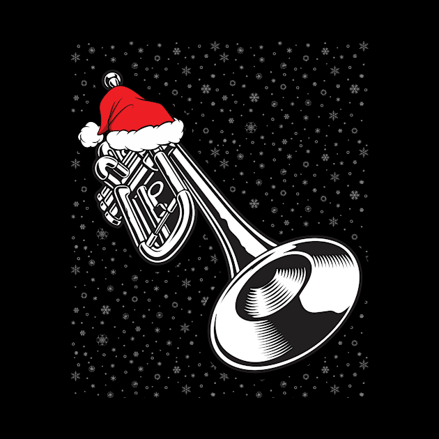 Christmas TrumpeTShirt Santa Trumpet by finchandrewf