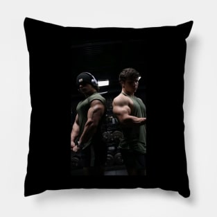 Tren Twins Motivational Poster Pillow