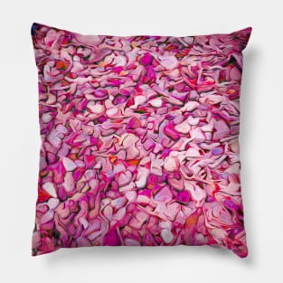 A freaky purple river bed Pillow