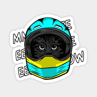 funny cat driver – Meeeeeeeow, the sound of formula m1ao (Nando) Magnet
