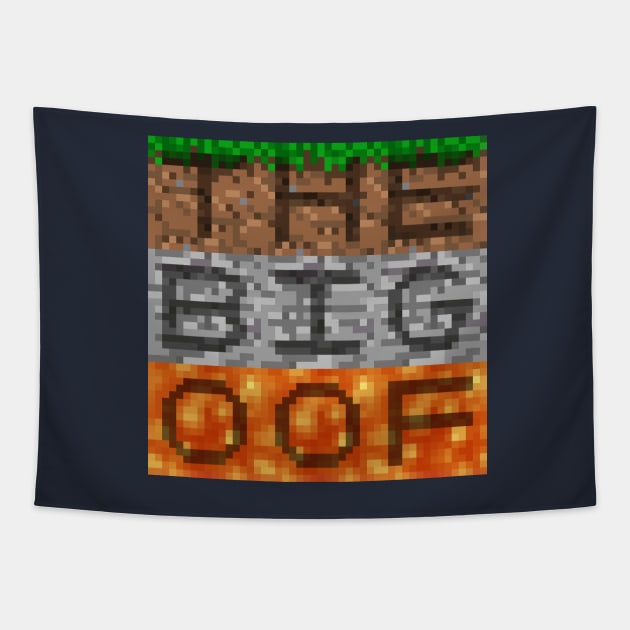 The Big OOF - Minecraft Style Tapestry by SolarCross