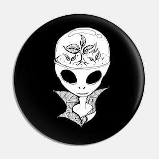 Alien cyborg Pin