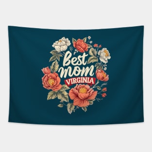 Best Mom From VIRGINIA, mothers day USA, presents gifts Tapestry