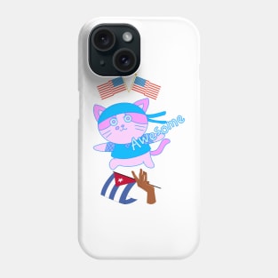 50% cuban 50% American 100% Awesome Phone Case