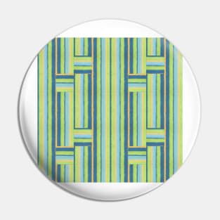 Green Stripes With Hop Sack Patch Pin