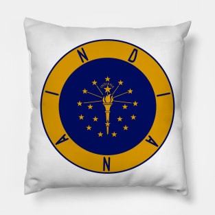 Indiana Flag Decal Pillow