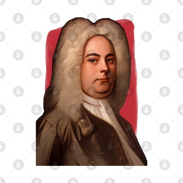 German - British Composer George Frideric Handel illustration by Litstoy 